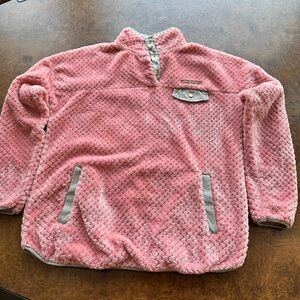 Simply Southern Pink Plush Quarter-Snap Pullover
